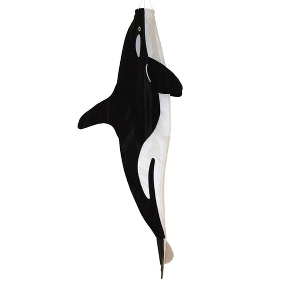 In the Breeze 4954 — Orca 3D Windsock, 54" — Realistic Killer Whale Outdoor Windsock