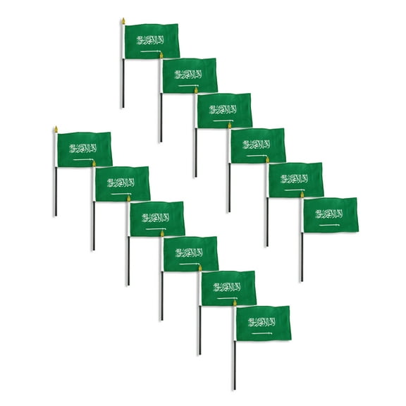 Saudia Arabia flag 4 x 6 inch - 12 PK