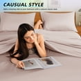 thumbnail image 5 of SONORO KATE RV Bed Sheets Set, 1800 Series Microfiber Deep Pocket 4 Pieces Luxury Soft Sheet Set, Short Queen, Light Pink, 5 of 7