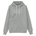 thumbnail image 4 of Dolkfu Pet Pouch Men Hoodies Loose Pullover Sweatshirts Plus Size Hooded Drawstring Men’S Shirts 4X, 4 of 5