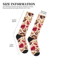 thumbnail image 4 of Rateoe Skull Retro record lips Compression Socks for Women and Men 20-30mmHg-Circulation Support Socks Knee High Nurse Pregnant Running Medical and Travel Athletic, 4 of 7