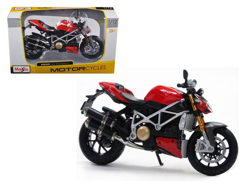 Maisto 1:12 Ducati Diavel Carbon Assembly line Kit Motorcycle Model Toy Black 