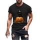 thumbnail image 2 of Blusas y camisas de manga corta y cuello redondo para hombre. Blusas/camisetas de manga corta con cuello redondo y estampado de Halloween para hombre. Blusa para hombre., 2 of 5