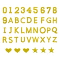 thumbnail image 1 of 78 Pcs Letras y Números Planchar, Parches de Letras A-Z de 2 Pulgadas y Parches de Números 0-9 para Ropa Dorado, 1 of 7