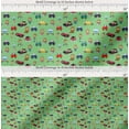 thumbnail image 2 of Soimoi Cotton Cambric Fabric Cartoon Girl & Car Transport Print Fabric by The Yard 42 Inch Wide, 2 of 7