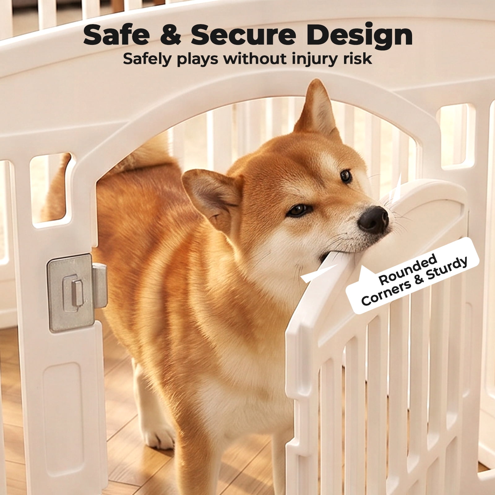 Alvantor Portable Foldable Dog Playpen for Indoor and Outdoor Use - Safe, Easy to Clean, Ideal for Small Medium Dogs