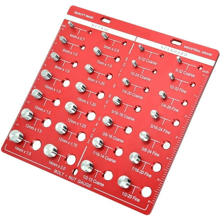 Metric Imperial Identification Metric Thread M Nuts S M to M Nuts for Threading Tools Measurement Gauge 2-3 Sizes for Threading and Fastener Projects