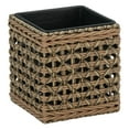 thumbnail image 2 of Jardinières emboîtables Grapevine en polyrattan, carrée, ensemble de 2, 2 of 11