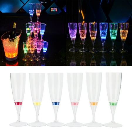 

YuXinYang Kitchen Tools Olorful LED Glowing Beer Cup Induction Flashing Wine Glass Party Bar Drink Cup Cooking