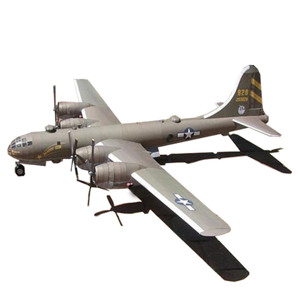 1:47 B-29 Super Aerial Fortress Bomber Aircraft DIY 3D Paper Model Kit Toys WFEH 