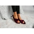 thumbnail image 6 of Women’s Open Toe Indoor Slide Slippers with Memory Foam, Soft House Shoes with Bow, 6 of 10