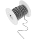 thumbnail image 5 of EeaseMX 1 rollo de 10 metros de longitud Cadena de bola de acero inoxidable 2.4 mm de diámetro cadena de cuentas de metal para decoración de artesanía de bricolaje, 5 of 8