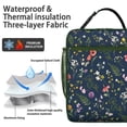 thumbnail image 2 of Tropical Flower and Leaves Insulated Lunch Bag Box Teen Reusable Lunch Tote Bag Lightweight Lunchbox Picnic Travel, 2 of 6