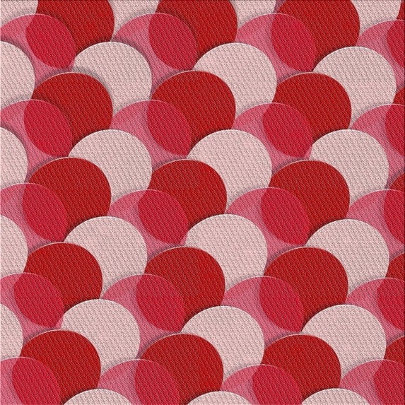 Ahgly Company Machine Washable Indoor Square Transitional LightCoral Pink Area Rugs, 6' Square
