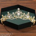 thumbnail image 1 of Corona y Tiara de Color plateado para mujer, accesorios para el cabello de boda, corona para novia, Diadema de diamantes de imitación de cristal, 1 of 5