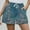 Green, variant on Women's Running Shorts Wide Leg High Waisted Womens Shorts Plus Size Black Bandage Vintage Print Flat Front Casual with Pockets Shorts