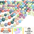 thumbnail image 5 of Glow In Dark Beads Glass Bulk for Bracelets, DIY Jewelry Supplies, Gift for Beaders, 8mm Round, 300 pcs, 5 of 10