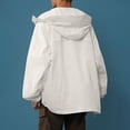 thumbnail image 5 of LWFFDAW Men's UPF 50+ Sun Protection Jacket Hooded with Mask Lightweight Long Sleeve Hooded Jackets Breathable Loose Hiking Athletic Jacket, 5 of 8