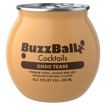 BuzzBallz Cocktails Choc Tease, 200 mL Can, ABV 15%