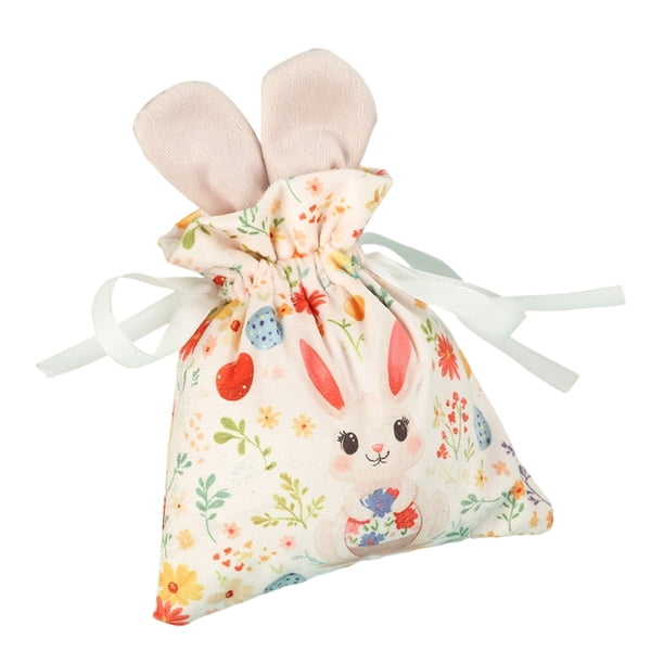 Bolsas Pequeñas para Dulces Bolsas de Dulces de Cordón de Pascua, Bolsas de Poliéster de 24x10cm para Dulces para Huevos de Pascua, Fiestas Y Regalos de Vacaciones