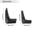 thumbnail image 3 of Guardabarros delanteros y traseros únicos para Audi A3 hatchback 2016-2019 con accesorios de montaje 1 juego, 3 of 6