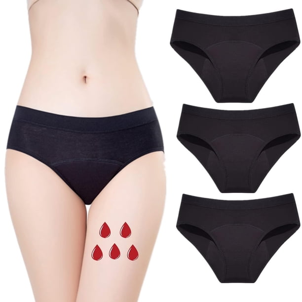 Ropa interior menstrual ZVZK, absorbente de flujo pesado, 30 ml, paquete de 3 unidades, para mujer