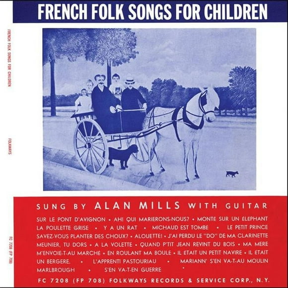 Smithsonian Folkways FW-07208-CCD Chansons Folkloriques Françaises pour les Enfants