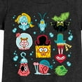 thumbnail image 3 of The Spongebob Movie: Search For Squarepants - Grid - Youth Girls Short Sleeve T-Shirt, 3 of 6