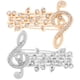thumbnail image 1 of 2 broches de notas, broches de diamantes de imitación, alfileres de solapa de metal, broches decorativos para ropa, 1 of 6