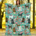 thumbnail image 3 of Yibo Funny Animals Puppy Dog Blanket Flannel Soft and Comfortable Anti-static Bed Sofa Blanket, 3 of 8
