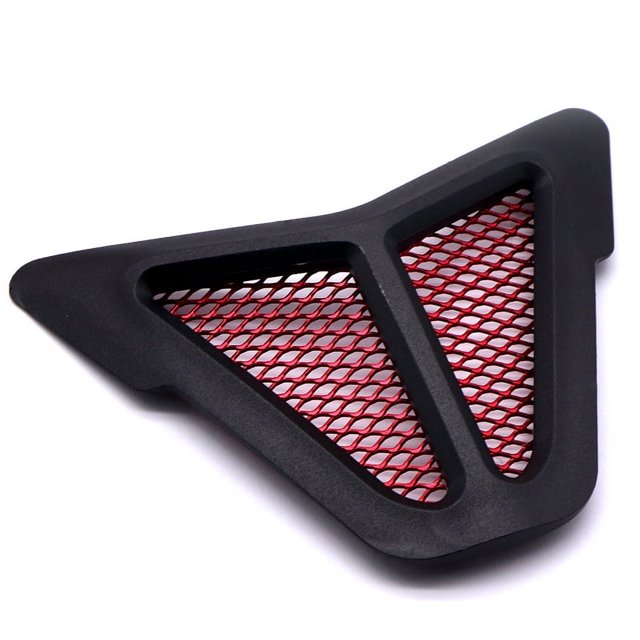 Housse de Calandre de Protection de Tête d'Entrée d'Air de Moto Protecteur d'Admission en Maille d'Aluminium Compatible pour YZF R15 V3 2017-2020 Modèle Décoration Accessoires