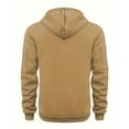 thumbnail image 3 of Men's Hoodie With Zipper Fashionable And Personalized Casual Arm Pocket Top Men's Hoodie, 3 of 4