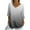 Gray, variant on Sexlip 3/4 Length Sleeve Womens Tops Dressy Casual Blouses for Women Trendy V Neck Three Quarter T Shirts Fall Clothes Red XL