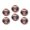 C0072, variant on Glass Refrigerator Magnet 6Pcs Magnetic Fridge Sticker,Decor for Kitchen,Whiteboard,Cabinet,Tough Pit Bull Pattern
