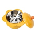 thumbnail image 1 of HEALEEP 1 Set Yellow Portable Soup Bowl for Adults with Food Storage for Dormitory Life, 1 of 8