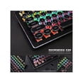 thumbnail image 3 of USB LED Backlit Retro Typewriter Mechanical Keyboard -Blue Switch - Round Keycaps -104 Keys Gaming Keyboard Mechanical Gaming Keyboard PC/Mac/Gamer, 3 of 7