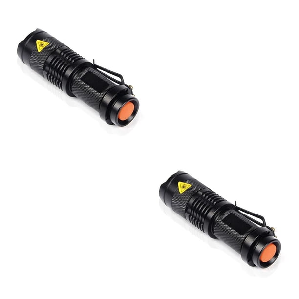 Wosthever Linterna portátil de 600 lúmenes, diseño de Clip, linterna extensible de alto brillo, luces de mano para caza y viajes al aire libre Type2 NO2