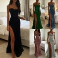 thumbnail image 3 of Aellinatey Backless Long Dress Breathable Fabric Side Slit Dress For Club Or Date, 3 of 20