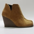 thumbnail image 5 of Mostsola Chelsea Ankle Boots for Women Suede Comfort Pointed Toe Wedge Booties Casual Zip up Heels, 5 of 8