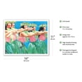 thumbnail image 2 of Lovely Hula Hands (Nā Lima Hula&nbsp;Nohea) - Hawaiian Dancers - From an Original Watercolor Painting by Janet Stewart - Fine Art Matte Paper Print (Unframed) 11x14in, 2 of 4