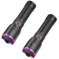 thumbnail image 2 of Black Light Flashlight 2000 Lumens High Power with Charging Cable, New Rechargeable Blood Tracking UV Flashlight for Night Hunting (2Pcs), 2 of 8
