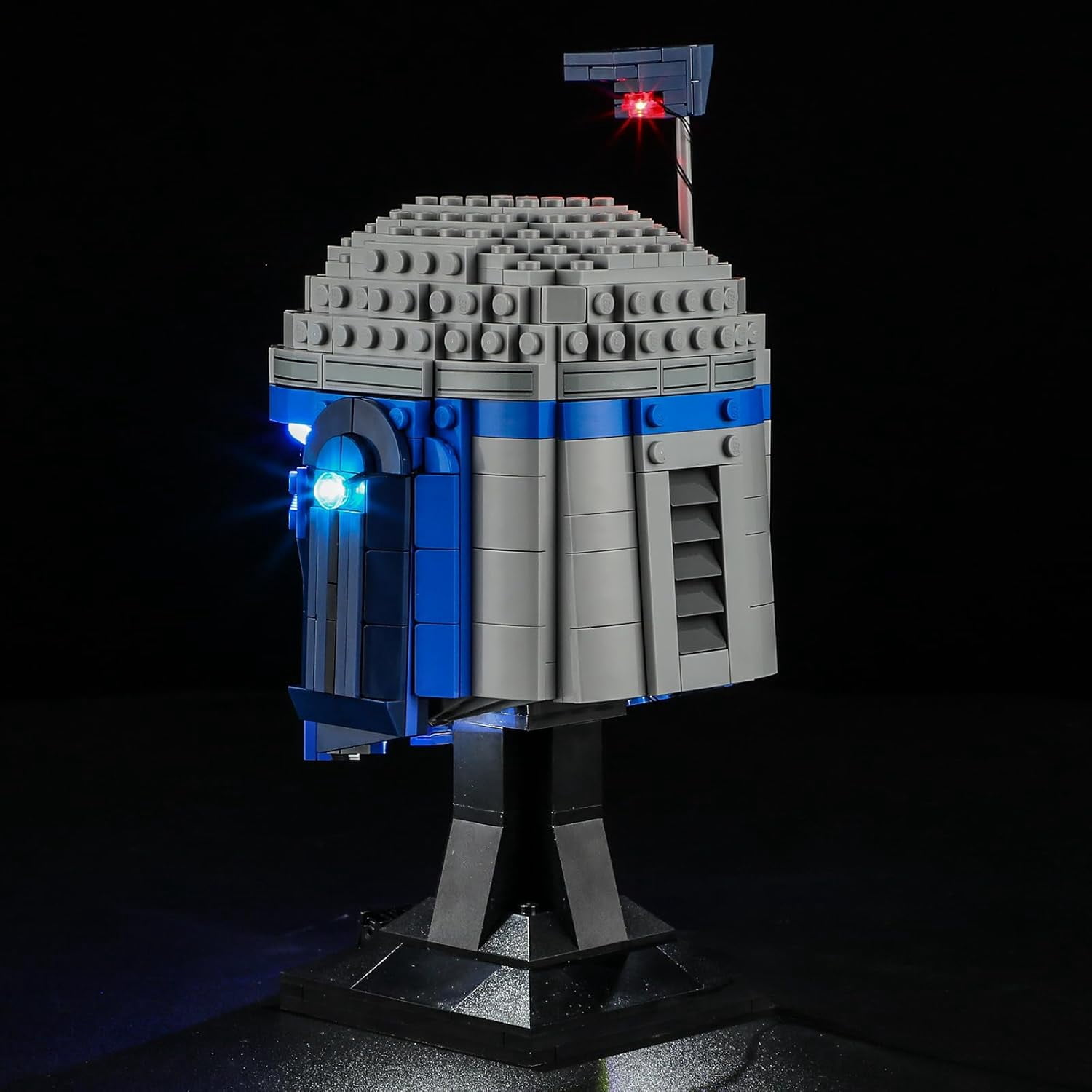 LED Lighting Kit Suit for Lego-75408 Space Wars Jango Fett Helmet Building Blocks Model (Building Set NOT Included)