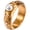 Rose Gold, variant on Women's Stainless Steel Simple Personality Tin Foil Texture Ring Rose Gold Size 6
