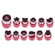 thumbnail image 1 of Juego de 12 mini cortadores de galletas de acero inoxidable para cortar verduras y hornear rojo, 1 of 9