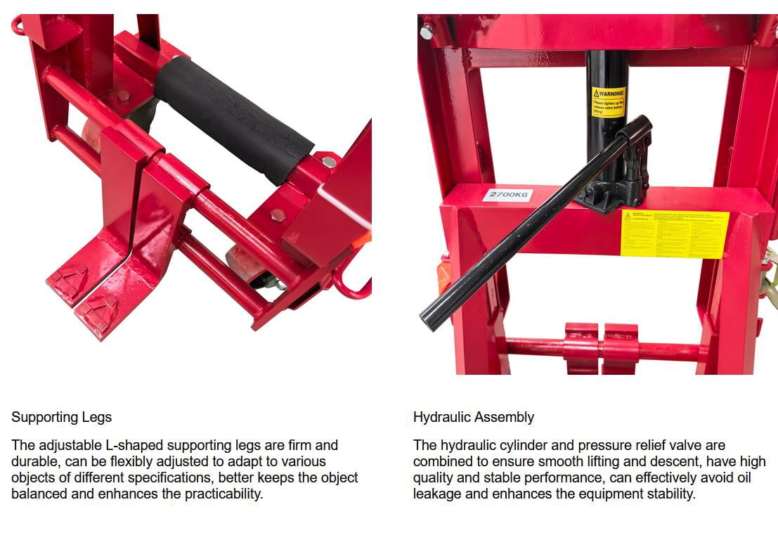2.7T Hydraulic Machinery Equipment Mover Heavy Duty Furniture Transport Mover