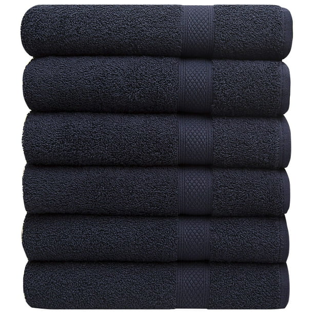 Juego de toallas de baño PH Pleasant Home, 100% algodón, 515 g/m², paquete de 6
