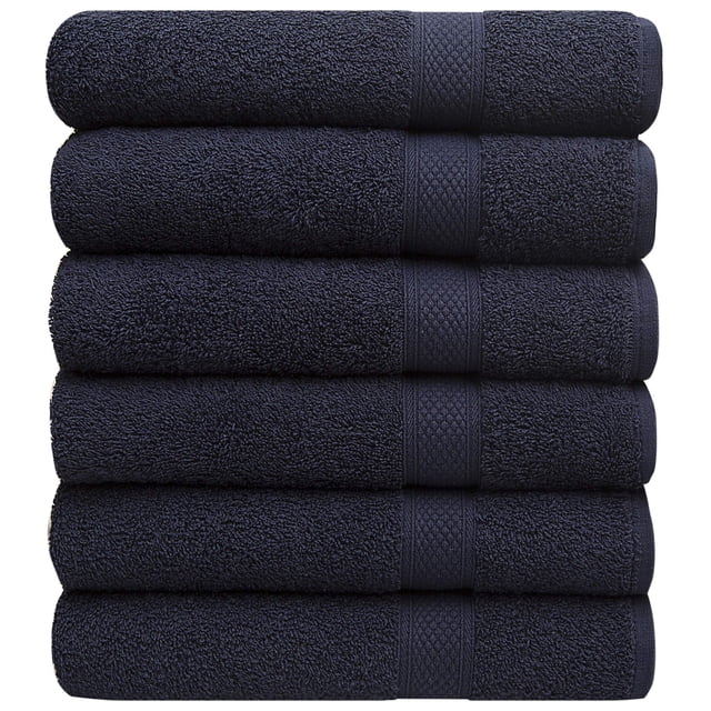 Juego de toallas de baño PH Pleasant Home, 100% algodón, 515 g/m², paquete de 6