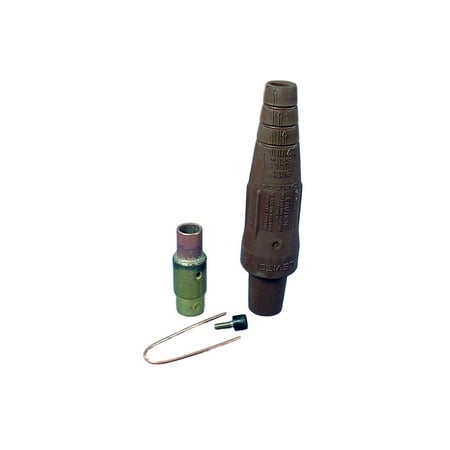 Series Male Detachable Plug - Leviton 16D37-H Brown 16 Series Taper Nose Female Crimped Detachable Cam-Type Plug