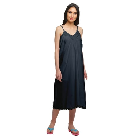 

Moomaya WoMen s Sleeveless Nightdress For Ladies Solid Cotton Nightwear