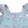 thumbnail image 3 of Baby Girl Ruffled Sleeve Mermaid Swimwear Lace Tutu Skirt Bathing Suit, 3 of 6